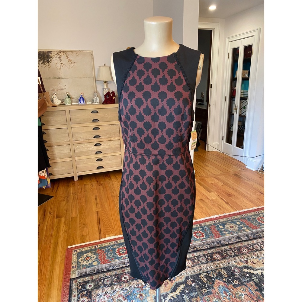 Rachel Rachel Roy Womens Sheath Dress Purple Haze Geometric Medallion Size 8 NWT